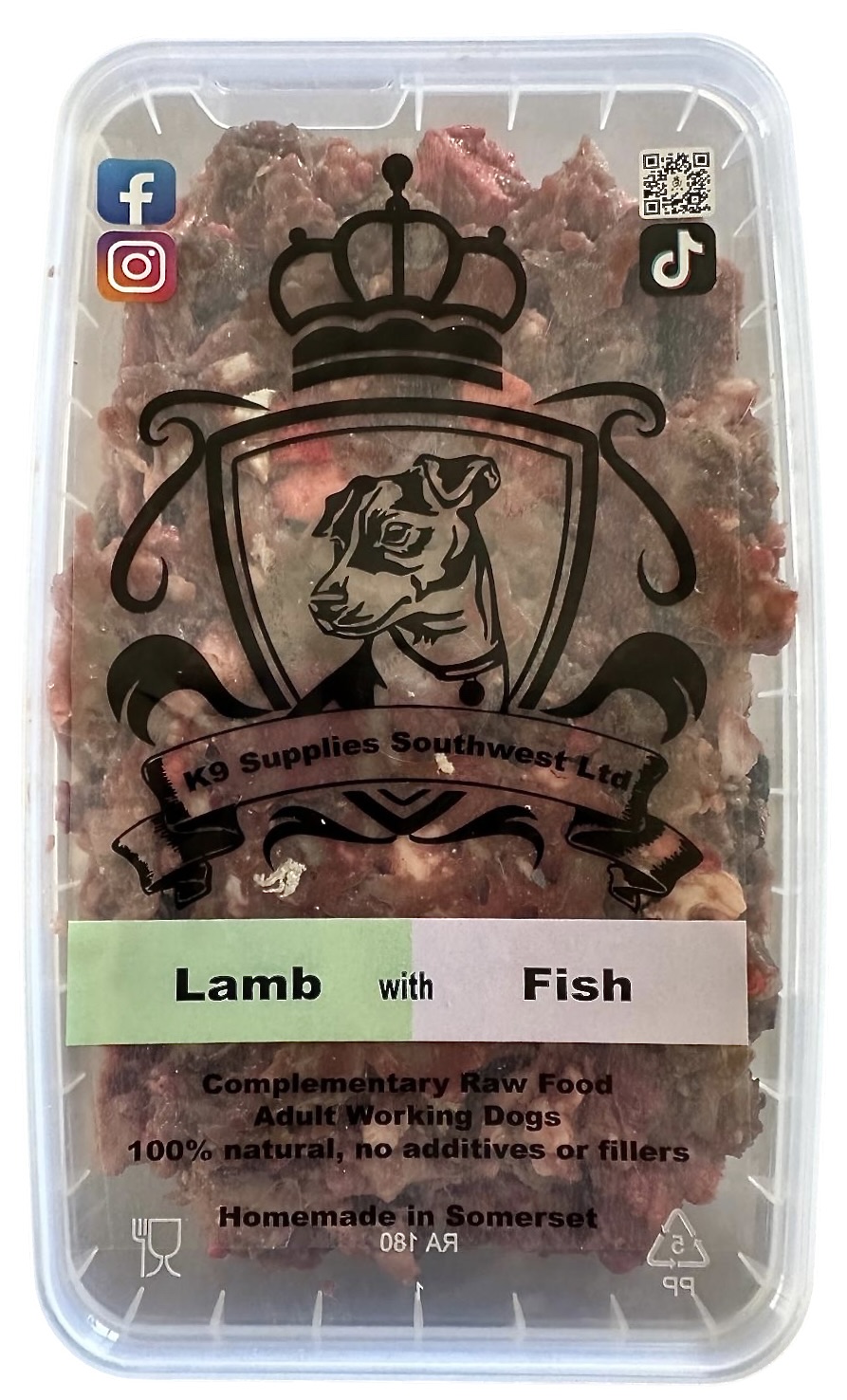 Raw Minced Lamb and Fish