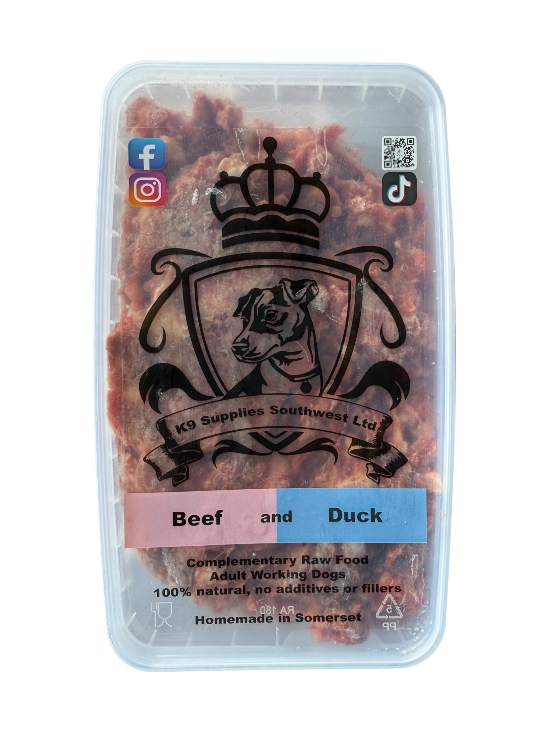 Raw Minced Beef and Duck