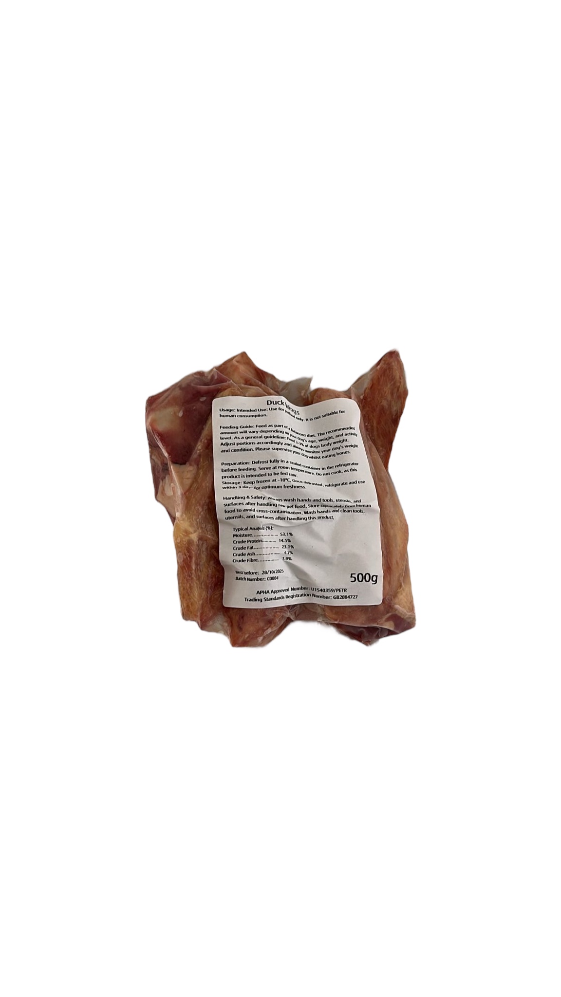 Frozen Raw Duck Wings