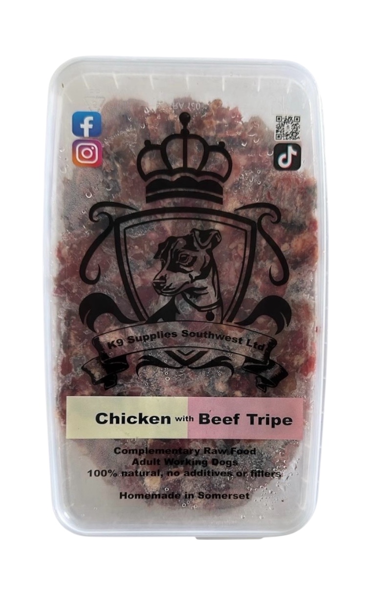 Raw Minced Chicken and Beef Tripe