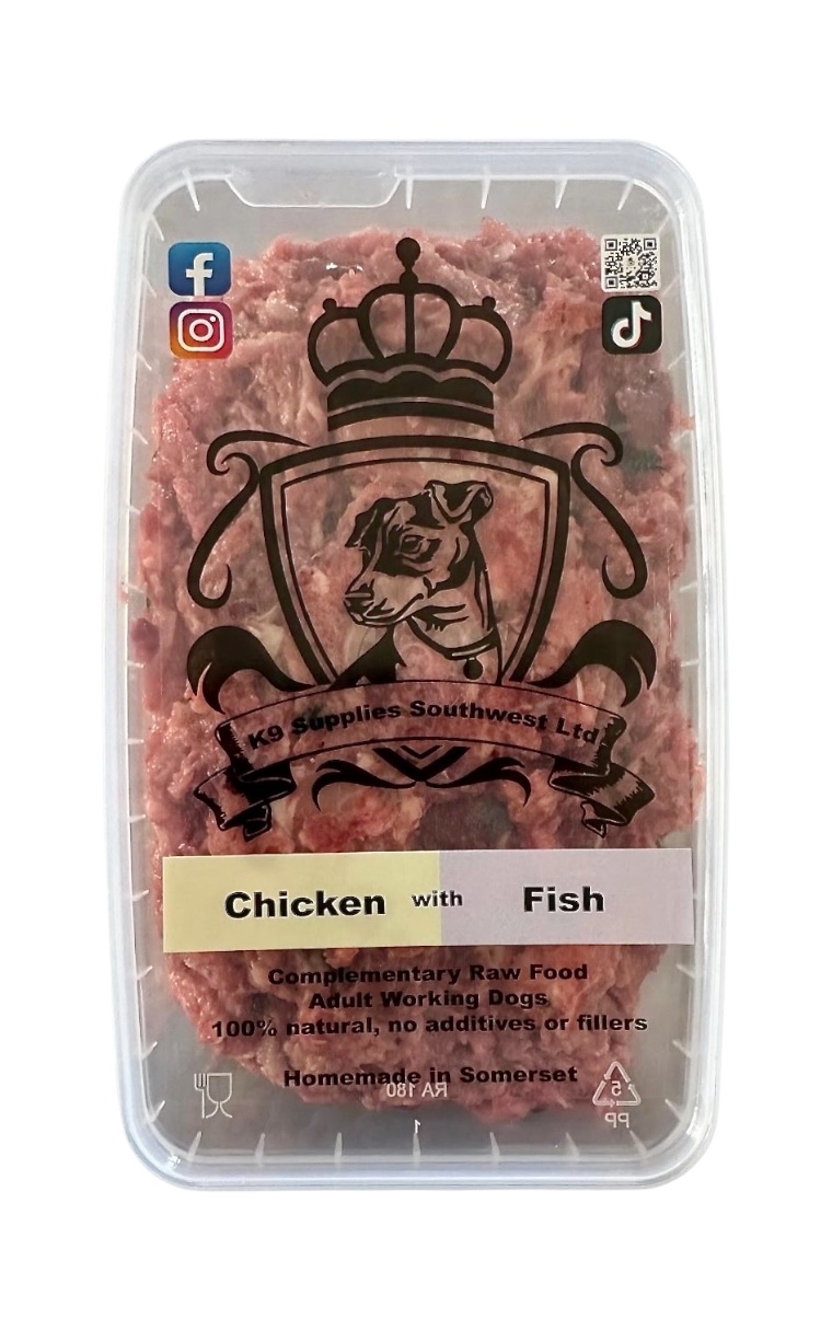 Raw Minced Chicken with Fish